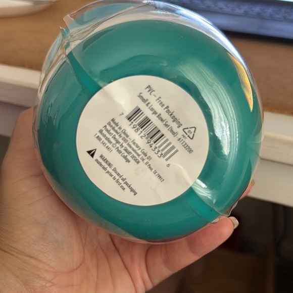 OXO Tot Small And Large Bowl Set, Teal - Picture 7 of 7